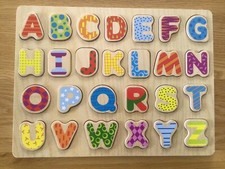 Wooden alphabet puzzle for sale  WORCESTER