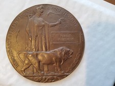 Ww1 death plaque for sale  BURY ST. EDMUNDS