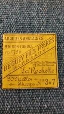 Pochette aiguilles anglaises d'occasion  Sotteville-lès-Rouen