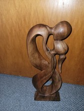 Holz skulptur liebespaar gebraucht kaufen  Rickenbach