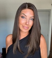 Peruca feminina de cabelo humano frente de renda destaques marrom chocolate escuro 13x4 comprar usado  Enviando para Brazil