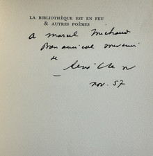 Dédicace rené char d'occasion  Saint-Mandé