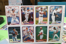 1989 TOPPS NIECIĘTY ARKUSZ BLANK PLECY WARIACJA OZZIE SMITH LOU WHITAKER NICE na sprzedaż  Wysyłka do Poland