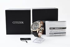 Usado, [ESTADO PERFEITO com Caixa] Cronógrafo Citizen Perpetual World Time Mostrador Cinza AT8113-12H JAPÃO comprar usado  Enviando para Brazil