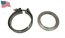 Usado, Kit de flange e braçadeira de saída de turbina meia mármore 4,62” S400 aço suave comprar usado  Enviando para Brazil