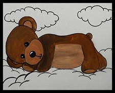 Framed kids teddy for sale  Pocasset