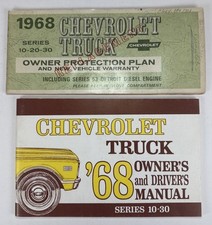 1968 CHEVY TRUCK Manual do Proprietário CONJUNTO ORIGINAL Caixa de Luvas Livros GUIA C10 C20 C30, usado comprar usado  Enviando para Brazil