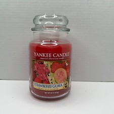 Vela Yankee goiaba morango 22 oz frasco raro uma queima sem derretimento frete comprar usado  Enviando para Brazil
