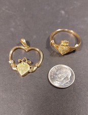 Items18k plated claddagh for sale  Little Rock
