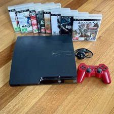 Console Sony PlayStation 3 PS3 + 8 jogos e pacote de controle CECH-2502B Slim comprar usado  Enviando para Brazil