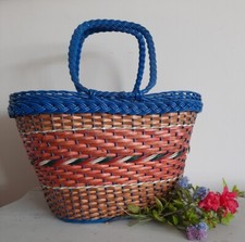 Vintage woven wicker for sale  NUNEATON