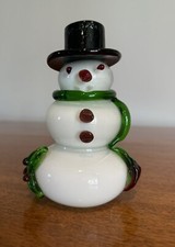 Blown glass snowman for sale  Mathis