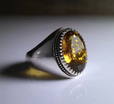 Citrine stone 925 for sale  GLASGOW