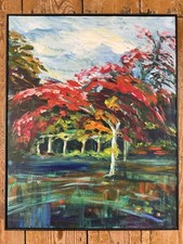 Vintage acrylic canvas for sale  COLCHESTER
