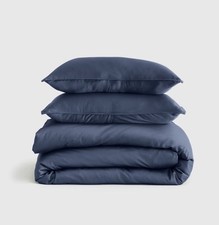 Conjunto de capa de edredom de bambu orgânico marmelo King Cal King Nightfall azul novo sem etiquetas comprar usado  Enviando para Brazil