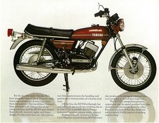 Folheto YAMAHA RD350 A 1974 catálogo de vendas catálogo REPRO RD350A comprar usado  Enviando para Brazil