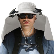 Solar fan hat for sale  Walnut