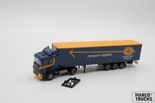 AWM Scania 124 360 semi-reboque lateral cortina "ASG - JH" 1:87 /AW2811 comprar usado  Enviando para Brazil