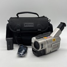 Pacote de filmadora analógica Sony Handycam CCD-TRV87 Hi8 com bateria extra testada comprar usado  Enviando para Brazil