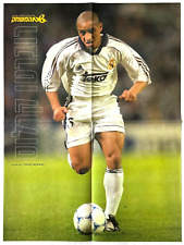 Pôster vintage dos anos 2000 Roberto Carlos Real Madrid revista israelense futebol Brasil comprar usado  Enviando para Brazil