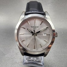 Relógio masculino Tissot Gentlemen mostrador prata 40 mm data de aço T127.410.16.031.01 funciona, usado comprar usado  Enviando para Brazil