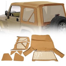 Para Jeep Wrangler TJ Soft Top Substituição, 1997-2006, Janelas Coloridas comprar usado  Enviando para Brazil