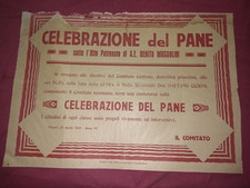 Mussolini.celebrazione del pan usato  Teramo