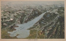 Cartolina lago garda usato  Bologna