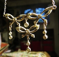 Collier romantique pendentif d'occasion  France