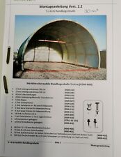 Rundbogenhalle 5x6m neuwertig gebraucht kaufen  Greifenberg