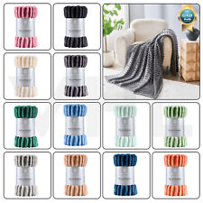 Ribbed throws fluffy for sale  MANCHESTER