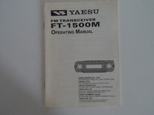 Yaesu 1500m instruction for sale  CRAIGAVON