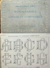 Broderie monogrammes alphabets d'occasion  Morestel