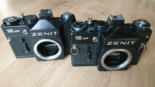 Lote de 2 Chassi SLR Vintage Zenit 12XP Corpo de Câmera Filme 35mm M42 Parafuso Montagem, usado comprar usado  Enviando para Brazil