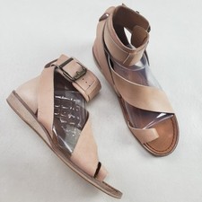 Sandália Free People Vale Boot Feminina 7.5 37.5 Couro Bege Tira no Tornozelo Boho Espanha, usado comprar usado  Enviando para Brazil
