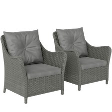 Outsunny rattan chairs for sale  GREENFORD