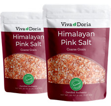 Sal rosa do Himalaia Viva Doria, sal cristal - grão grosso, 10 lb (4,5 kg) comprar usado  Enviando para Brazil