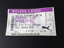 Paul weller gig for sale  WOLVERHAMPTON