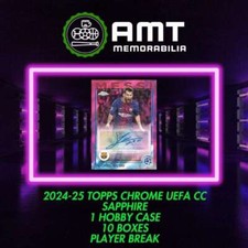 Pau Victor Barcelona 2024-25 Topps Chrome UEFA Safira 1X Estojo 10X Box Break #2 comprar usado  Enviando para Brazil