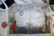 Diplome maconnique parchemin d'occasion  Bonnelles