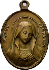 Medal Pielgrzymka Stanisław Kostka Brąz 41x35 mm/ 32,5 g Oryginalny #TKS359 na sprzedaż  Wysyłka do Poland