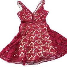 Red burgundy lace for sale  Rockford