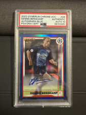 2022-23 Merlin Chrome UCC Dennis Bergkamp /75 PSA automático 10 comprar usado  Enviando para Brazil