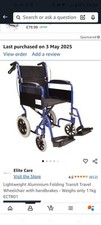Elite care lightweight for sale  WILMSLOW