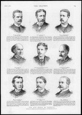 Stampa antica 1886 usato  Spedire a Italy