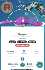 Shiny kyogre lvl50 d'occasion  La Teste-de-Buch