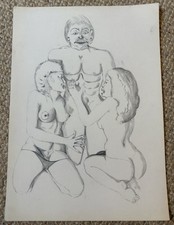Vintage erotic sketch for sale  GLOSSOP