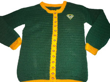 Suéter de dia de jogo de futebol Green Bay Packers XXL verde feito à mão crochê exclusivo, usado comprar usado  Enviando para Brazil