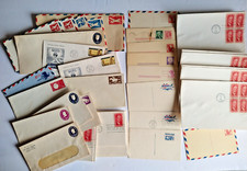 Lote 45 fundas vintage primer día, sobres y tarjetas de correo aéreo en relieve sin usar segunda mano  Embacar hacia Mexico