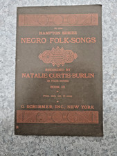 Raro Antigo 1918 Livro de Canções Folclóricas Negras 3 G Schirmer NY Hampton Series comprar usado  Enviando para Brazil